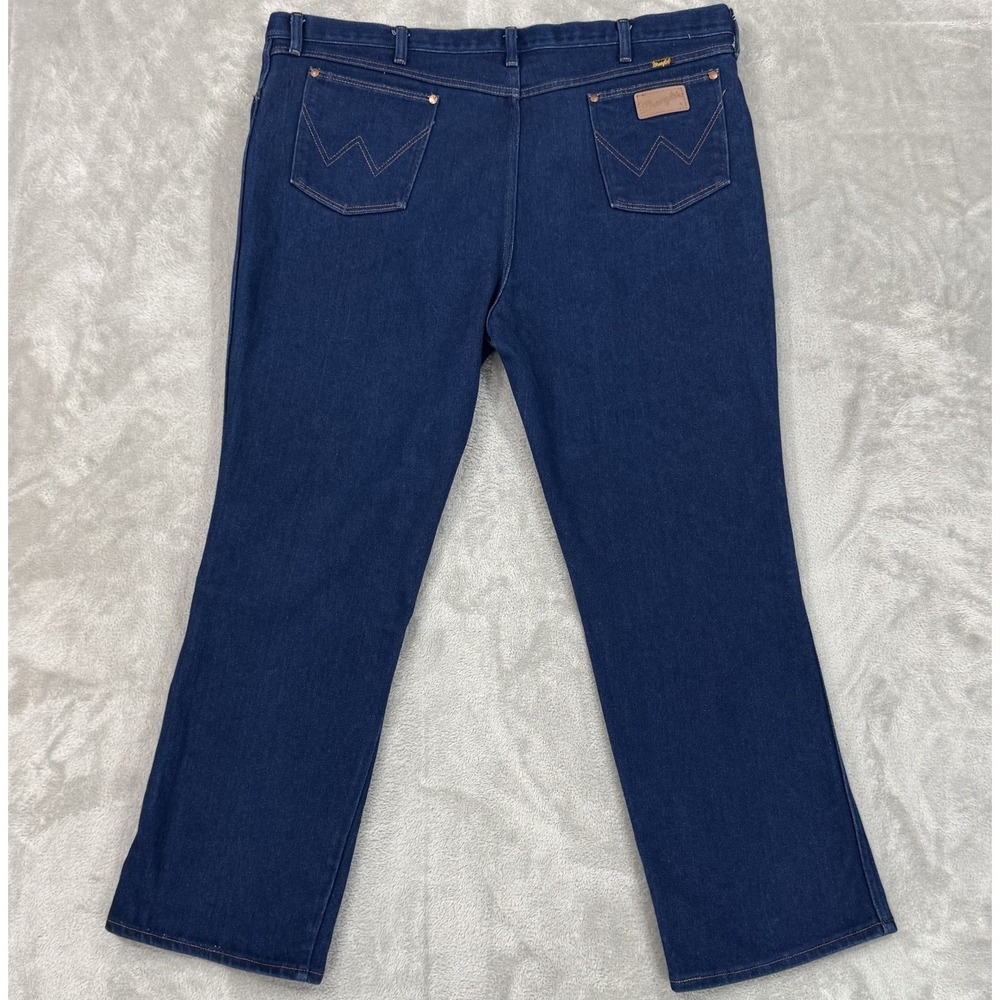 Vintage Wrangler Jeans Mens 46x32 947STR Blue Cowboy Cut Bootcut Comfortable USA